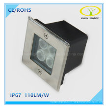 24V 4W Outdoor Square LED Inground Light for Plaza